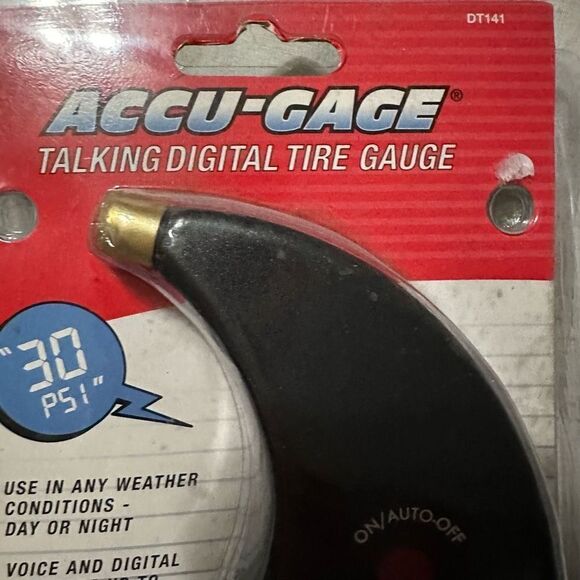 Accu-Gage Talking Digital Tire PSI Pressure Gauge New Car Truck Automobile - Picture 2 of 4